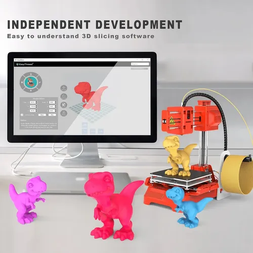 Impresora 3d Para Niños Eu Plug Mini Escritorio Naranja