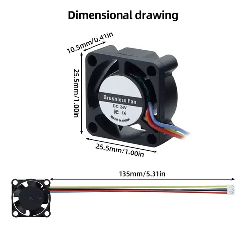Cooler Fan Para Hotend Snapmaker U1 Impresora 3d