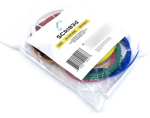 Filamento Abs 3d Scrib3d 10 Colores 3m C/u