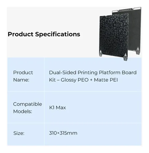 Kit De Placa De Plataforma De Impresión A Doble Cara K1 Sin