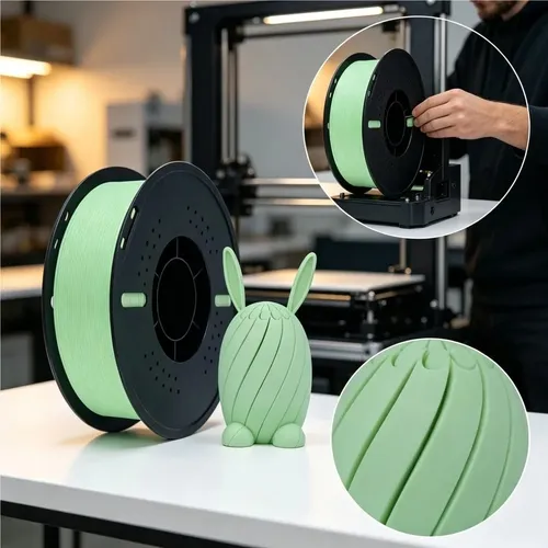 Filamento Pla Mate Verde 1 75mm 1kg Para Bambu Lab 3d