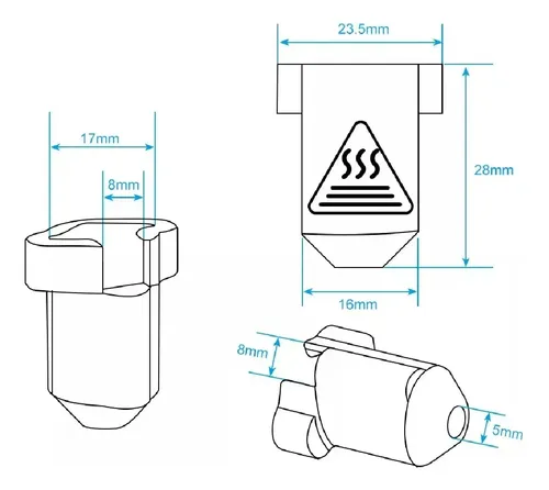 Protector De Silicona Creality K1 / K1 Max / Ender V3 Ke