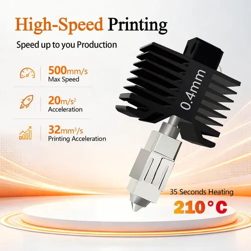 Kit Hotend De Acero De 0,4 Mm Para Bambu Lab P1s P1p 0.4 Mm