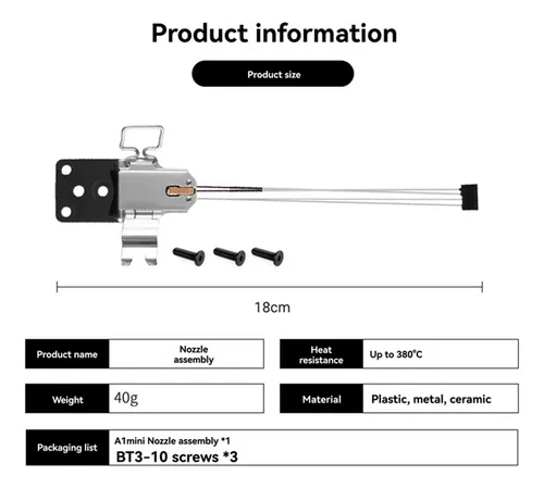 3x Hotend Para Impresora 3d A1/a1 Calefacción