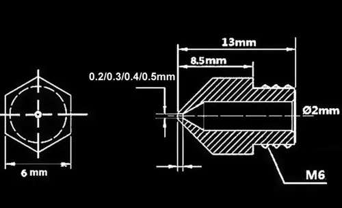 Nozzle 0.4 1.75m Mk8 Mk9 Ender 3 Magna 1