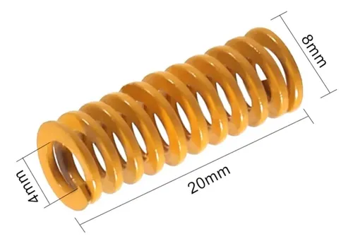 Kit Resortes Nivelador Cama Caliente 3d Impresora Amarillo