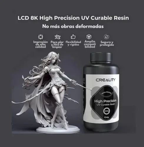 Resina Para Impresora 3d Uv 8k High Creality X1 Kg Colores
