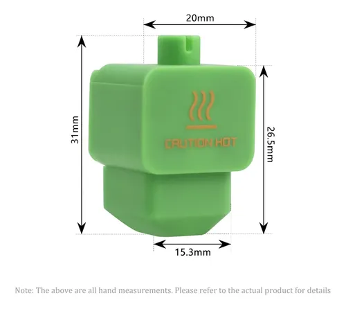 8 Piezas De Calcetines De Silicona Verdes Para Hotend 3d