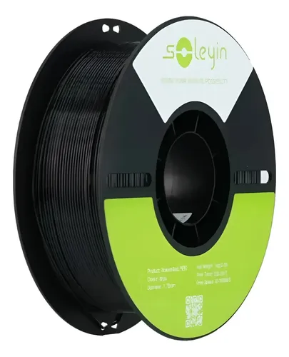 Filamento Creality Soleyin Basic Petg Negro 1.75mm 1kg Eco Negro