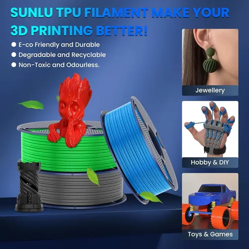 Fiamento De Impresora 3d Uv De 1,75 Mm, Filamento En U De 95