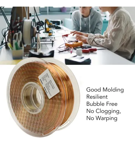 Filamento Consumible Impresora 3d Gradiente Arcoíris De Seda