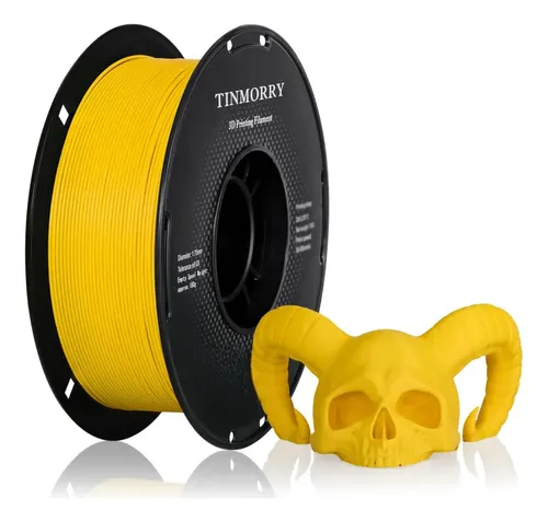 Filamento Petg Reforzado Fibra Vidrio Amarillo 1 75mm 1kg