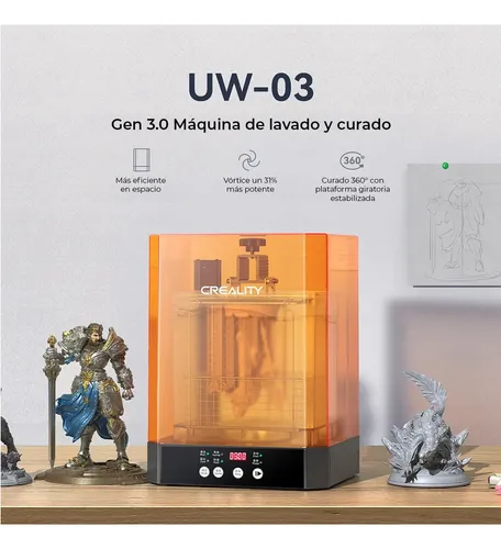 Combo Impresora 3d Creality Halot R6+curadora Lavadora Uw-03