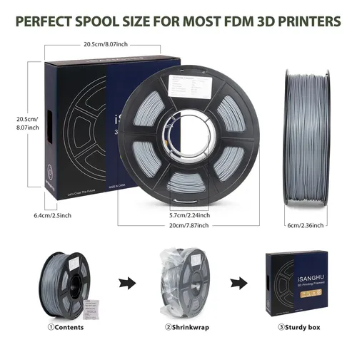 Filamento Para Impresora 3d Isanghu Asa De 1,75 Mm, Resisten