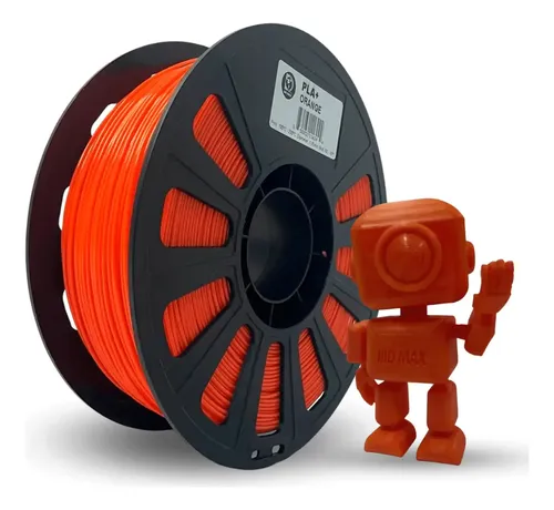 Filamento Impresora 3d Pla+ Iiid Max De 1.75mm X 1kg Color Naranja