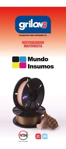 Filamento 3d Nylon6 1.75mm Grilon3 1 Kg Colores Zona Norte