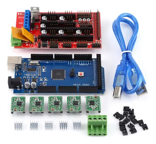 Placa Controladora Ramps 1.4 De La Impresora 3d Reprap Shiel