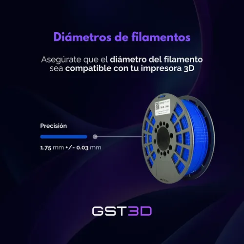 Filamento Pla Impresora 3d Gst 1,75mm X1 Kg 320mt