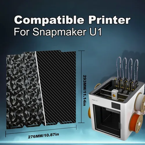 Placa De Impresión Henaiser 270x270mm Snapmaker U1 Pet+ca