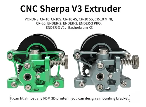 Extrusora Cnc All Metal Sherpa V3 Resistente A Altas Tempera