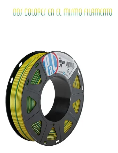 Filamento Pla Art Due 1.75mm Printalot – 250gr -impresion 3d Color Amarillo Verde