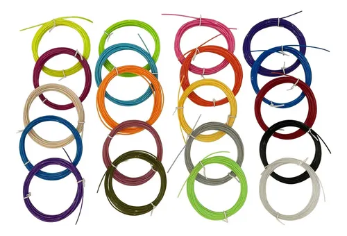 Filamento PLA Yydsmart Repuesto Lápiz 3D 1.75mm 20 Colores 5m