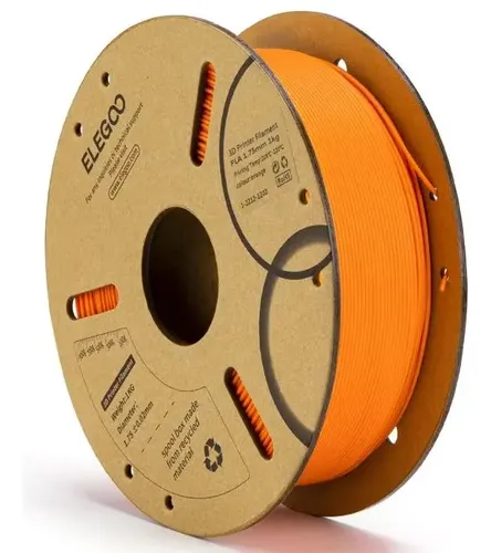 Elegoo 1kg Pla Filamento para Impresora 3d 1.75mm Color Naranja
