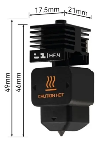 Kit Hotend Para Montaje H2d Kit Hotend Repla De 0,4 Mm