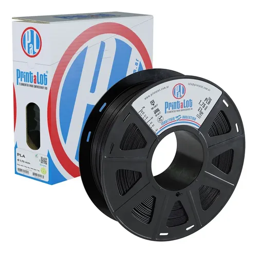 Filamento Para Impresoras 3d Printalot Pla X 1kg Aditivado Color Negro