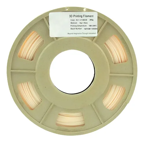 Filamento Flexible Tpu Impresora 3d 3mm 500g Hqs-piel Blanca