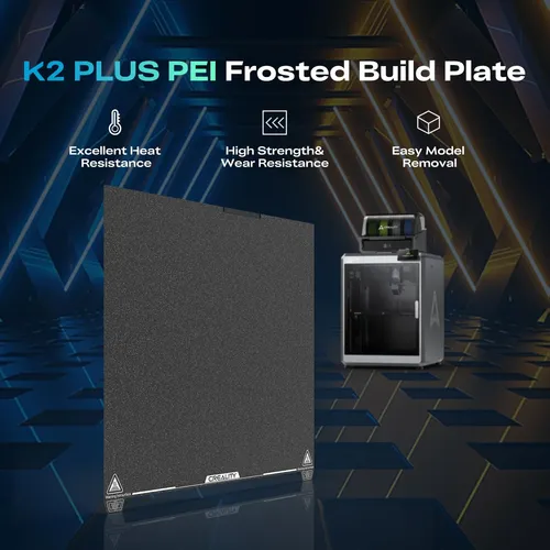 Base De Impresión Creality K2 Plus Pei Frosted 39.3 Cm