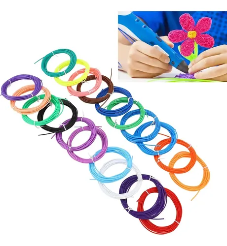 Repuesto Filamento Lápiz 3d 200mts Pla 1.75 Colores Surtidos
