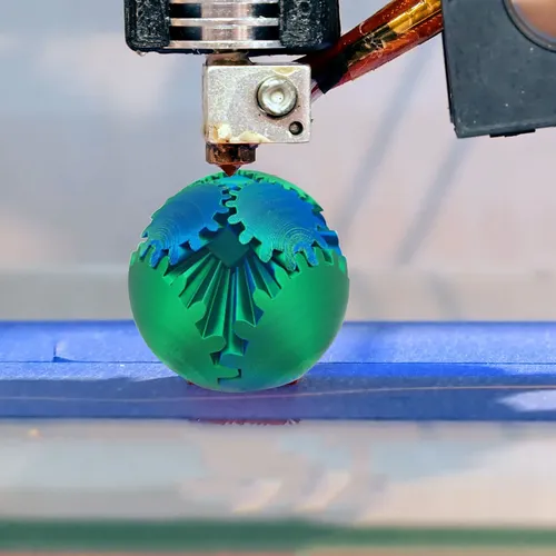 La Bola De Engranaje Impresa En 3d Regula La Tensión Y La Ro