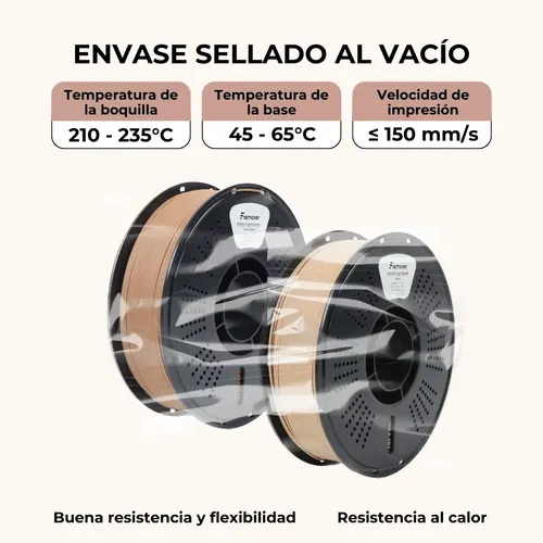 Filamento Impresora 3d Pla Dark Wood High Speed Fremover