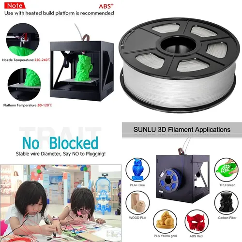 Filamento Abs De Impresión Sanlu De 1,75 Mm Para Claro