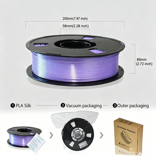 Filamento Pla 1.75mm, Alto Brillo For Impresora 3d