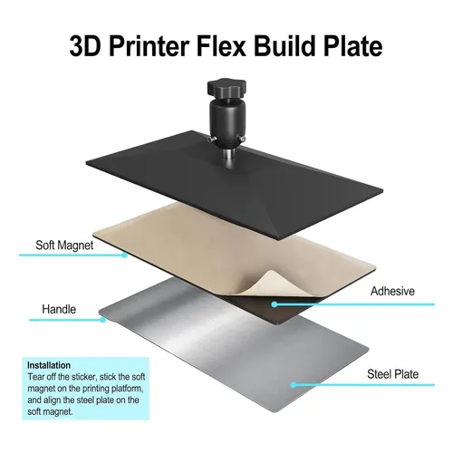 Placa De Construcción Flexible Para Impresora 3d De Resina D