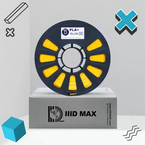 Filamento Impresora 3d Pla+ Iiid Max De 1.75mm X 1kg Color Amarillo (yellow)
