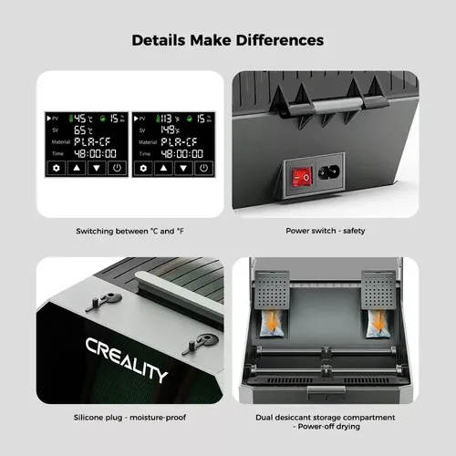 Secador De Filamento 3d Creality Space Pi Plus