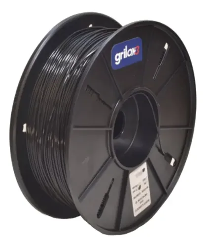 Filamento 3D Nylon 12 Grilon3 1.75mm 1kg Negro Alta Resistencia