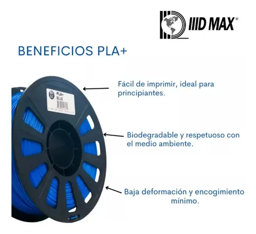 Filamento Pla Impresora 3d Iid Max 1,75mm X1kg Color Cristal