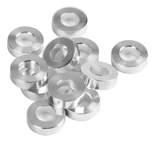 Paquete De 10 Arandelas Redondas Planas De Aluminio Para Imp