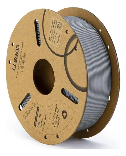 Elegoo 1kg Pla Filamento para Impresora 3d 1.75mm GRIS PROFUNDO