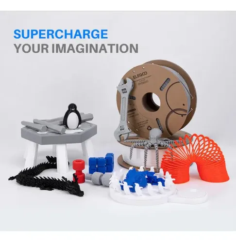 Filamento Elegoo PLA 1.75mm 1kg Rosa Para Impresora 3D FDM