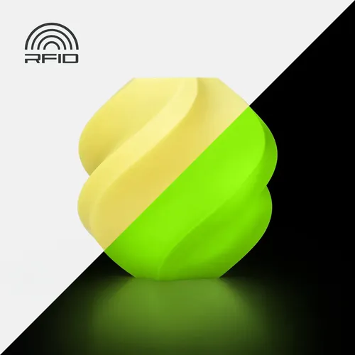 Filamento Bambu Lab Pla Glow – 1.75mm – 1kg Color Brillo Amarillo
