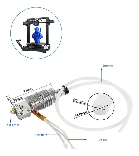 ` Kit Hotend For Anycubic Vyper, Impresora 3d Ensamblada