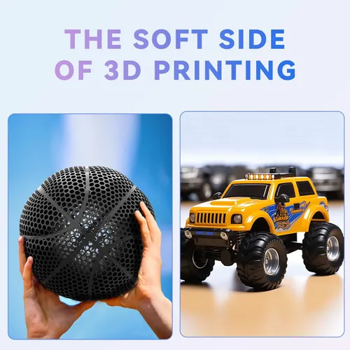 Filamento De Tpu Creality, 1,75 Mm, 1 Kg, Impresión 3d Flexi Negro