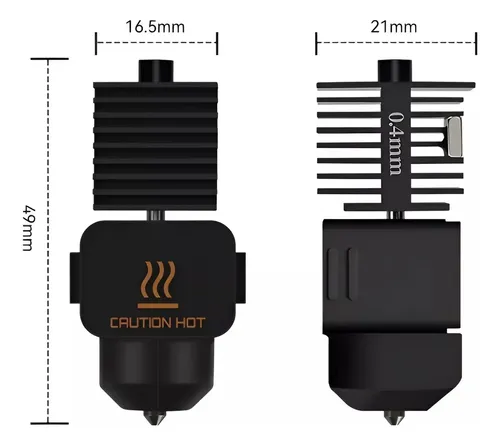 Hotend Kit Para Bambu Lab Acero Endurecido Nozzle 0.4 3d A1