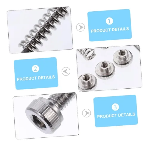 Kit 10 Piezas Nivelación Cama Impresora Tornillos Y Resorte