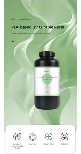 Resina Creality Based Pla 500gr Low Odor Eco White Pearl